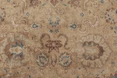 Oversized Antique Indian Botanic Handmade Wool Rug - 2452929