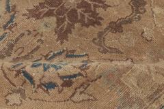 Oversized Antique Indian Botanic Handmade Wool Rug - 2452930