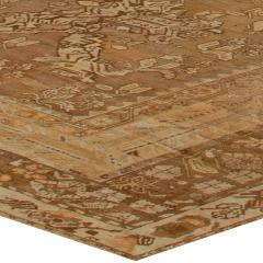 Oversized Antique Turkish Ghiordes Brown Handmade Wool Rug - 2460750