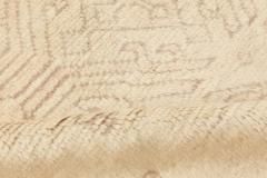 Oversized Antique Turkish Oushak Beige Handmade Wool Carpet - 2450547