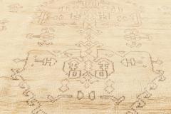 Oversized Antique Turkish Oushak Beige Handmade Wool Carpet - 2450549
