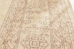 Oversized Antique Turkish Oushak Beige Handmade Wool Carpet - 2450551