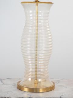 Oversized Glass Brass Table Lamp - 2137852