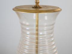 Oversized Glass Brass Table Lamp - 2137858