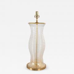 Oversized Glass Brass Table Lamp - 2139319