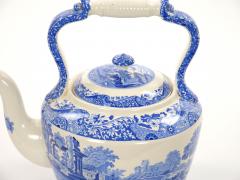 Oversized Italian Blue and White Porcelain Tea or Coffee Pot - 4797041