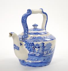 Oversized Italian Blue and White Porcelain Tea or Coffee Pot - 4797044