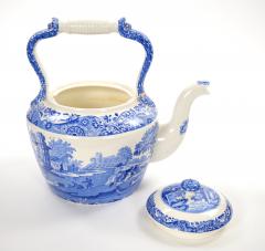 Oversized Italian Blue and White Porcelain Tea or Coffee Pot - 4797047