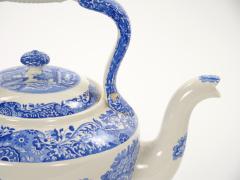 Oversized Italian Blue and White Porcelain Tea or Coffee Pot - 4797048