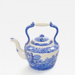 Oversized Italian Blue and White Porcelain Tea or Coffee Pot - 4797073