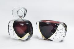 Oversized Murano Blown Plum Perfume Bottle Contemporary - 1192101