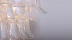 Oversized Murano Glass Tulipani or Feather Chandelier Attributed to Mazzega - 1184686