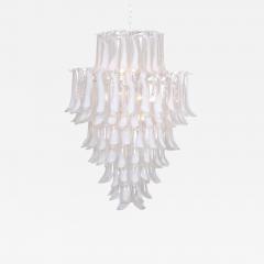 Oversized Murano Glass Tulipani or Feather Chandelier Attributed to Mazzega - 1184929