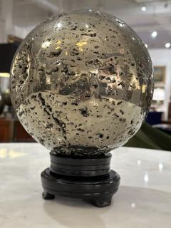 Oversized Natural Pyrite Sphere  - 3240434