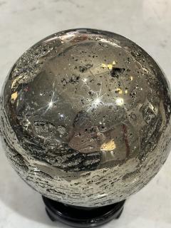 Oversized Natural Pyrite Sphere  - 3240439