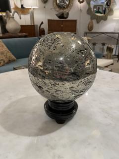 Oversized Natural Pyrite Sphere  - 3240441