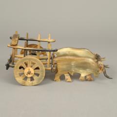 Oxen Pulling a Cart - 3944807