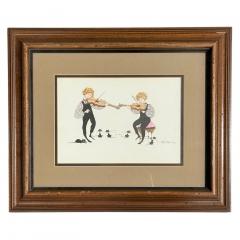 P Buckley Moss Framed Folksy Artwork Print USA 1979 - 4704521