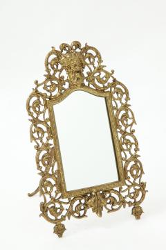 P E Guerin Antique Brass Vanity Mirror - 2192863