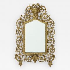 P E Guerin Antique Brass Vanity Mirror - 2195050