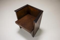 P E L Izeren Chair in Oak by P E L Izeren for Genneper Molen The Netherlands 1930s - 3404887