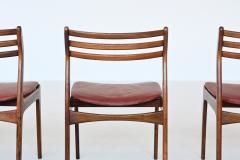 P E P E Jorgensen Poul Erik J rgensen P E Jorgensen dining chairs in rosewood Farso Stolefabrik Denmark 1960 - 3945013