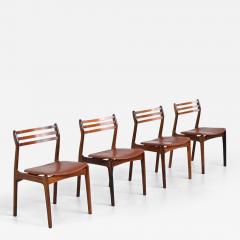 P E P E Jorgensen Poul Erik J rgensen P E Jorgensen dining chairs in rosewood Farso Stolefabrik Denmark 1960 - 3946097