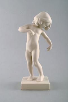 P Ipsen Girl no 888 In rare white glaze Venus Kalipygos - 1385926