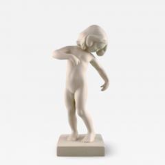 P Ipsen Girl no 888 In rare white glaze Venus Kalipygos - 1387521