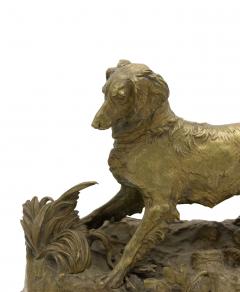 P J Mene Bronze Dog Figure - 4407761