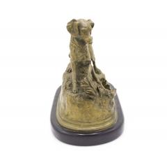 P J Mene Bronze Dog Figure - 4407764