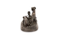 P J Mene Patinated Bronze Dogs - 4635072