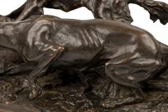 P J Mene Patinated Bronze Dogs - 4635079