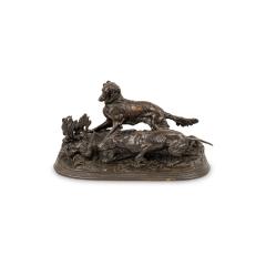 P J Mene Patinated Bronze Dogs - 4642210