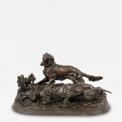 P J Mene Patinated Bronze Dogs - 4642211