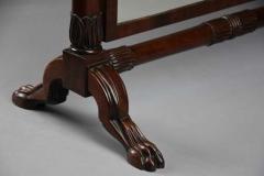 P MA Nicholson Superb quality 19th century Regency Cuban mahogany cheval table mirror - 4780410