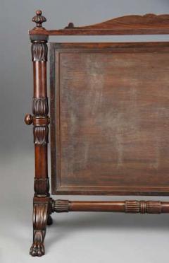 P MA Nicholson Superb quality 19th century Regency Cuban mahogany cheval table mirror - 4780412