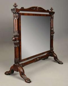 P MA Nicholson Superb quality 19th century Regency Cuban mahogany cheval table mirror - 4780415
