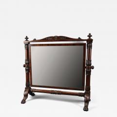 P MA Nicholson Superb quality 19th century Regency Cuban mahogany cheval table mirror - 4790157