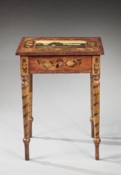 PAINT DECORATED ONE DRAWER STAND - 4740961
