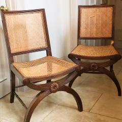 PAIR EARLY REGENCY SIDE CHAIRS ENGLISH CIRCA 1810 - 1975431