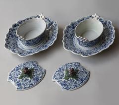 PAIR OF 18TH CENTURY DUTCH DELFT BUTTER DISHES - 4780332