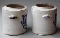 PAIR OF 18TH CENTURY FAIENCE POTS PHARMACIE - 1834784