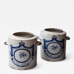 PAIR OF 18TH CENTURY FAIENCE POTS PHARMACIE - 1838896