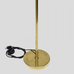 PAIR OF 1980S FLOOR LAMPS BRASS AND GLASS ITALIAN DESIGN - 2140218