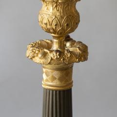 PAIR OF 19TH CENTURY BRONZE CANDLESTICKS CONVERTED TO TABLE LAMPS - 4232866