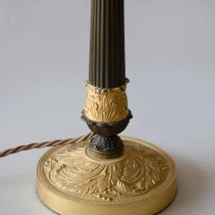 PAIR OF 19TH CENTURY BRONZE CANDLESTICKS CONVERTED TO TABLE LAMPS - 4232868