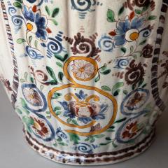 PAIR OF 19TH CENTURY FAIENCE BALUSTER LIDDED VASES - 3550755