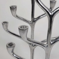 PAIR OF 6 CANDLES CANDELABRA Danish work 1970 - 4610793