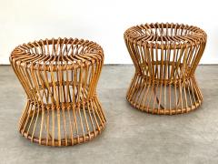 PAIR OF BAMBOO STOOLS - 2328499